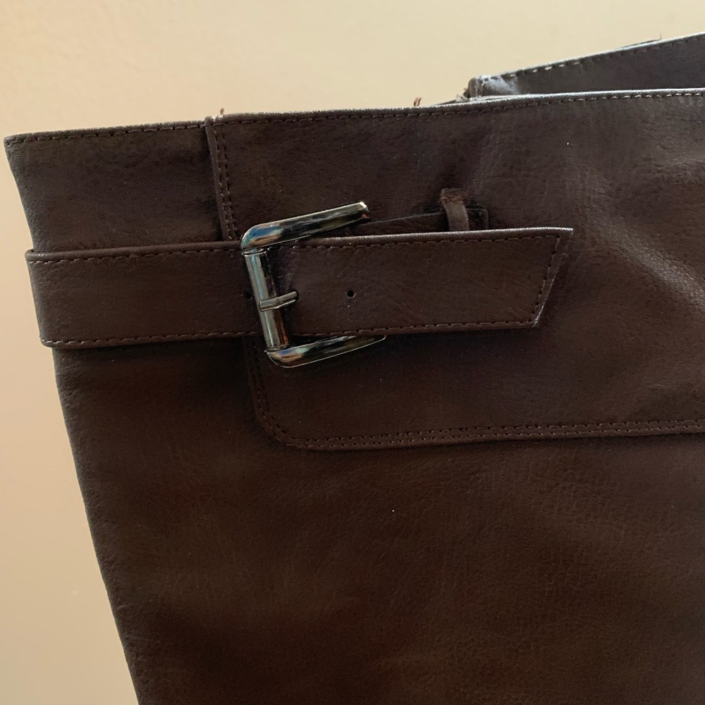 Reneeze Apple Boots Brown Zipper Knee High 8 - Picture 5 of 9